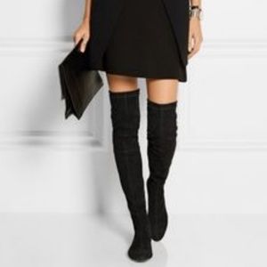 Jimmy Choo over-the-knee Edna black suede boots
